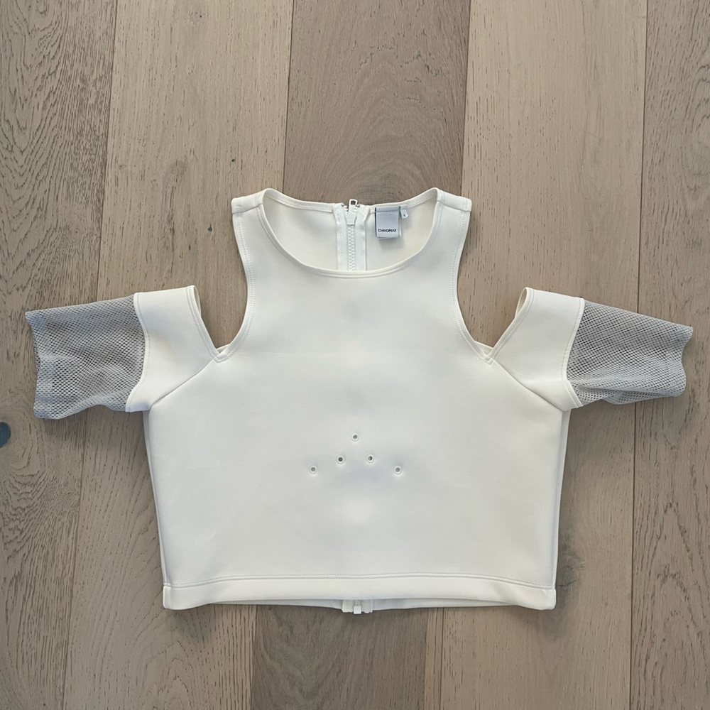 Chromat white crop top